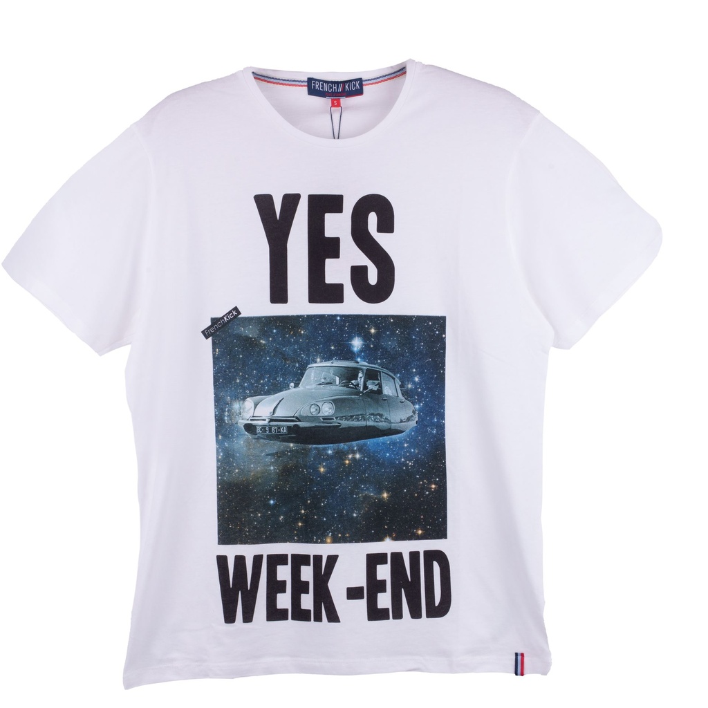 FRENCH KICK T-Shirt - FKM1-3716 - YES WEEK-END WHITE - M